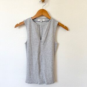 Joah Brown Invisible Zip Tank in Heather Gray